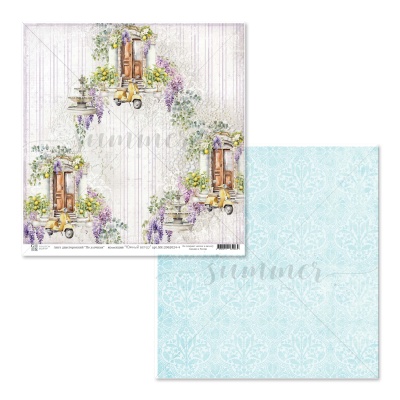 Набор двусторонней бумаги "Южный ветер", Голден Скрап (GoldenScrap), 11 листов (5 лх2 шт+ бонус на обложке), 190гр, 30,5*30,5 см. SS12062024