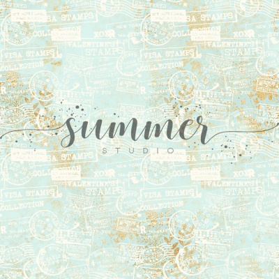 Фоновый набор двусторонней бумаги "The freshness" 20х20 см (190 г/м), от Summer Studio