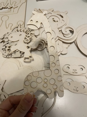 Сет заготовок для тиснения из пивного картона "Для девочек"