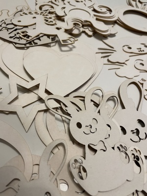 Сет заготовок для тиснения из пивного картона "Для девочек"