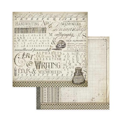 Набор двусторонней бумаги "Calligraphy" от Stamperia, 10 листов 20,3x20,3, SBBS24