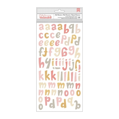 Набор клеевого чипборда алфавит к коллекции "Little Adventurer" Girl от Pink Paislee