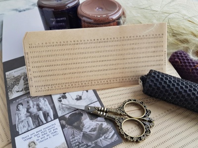 Винтажные перфокарты, набор 100 шт