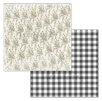 Набор двусторонней бумаги (10 листов + 1 бонус) "Райский остров" 30,5х30,5 см (190 г/м), от Summer Studio