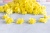 Тесьма шифоновые цветки, желтый, 1 ярд