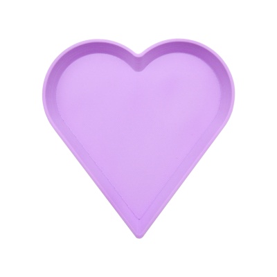 Тарелка для мелочей Сердце Сиреневая матовая, Яна Седышева