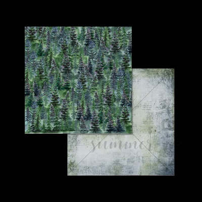 Набор двусторонней бумаги (10 листов + 1 бонус) "Сказка" (Fairy tale) 30,5х30,5 см (250 г/м), от Саммер Студио (Summer Studio)