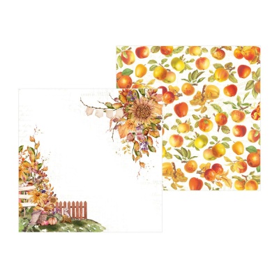 1/2 Набора двусторонней бумаги The Four Seasons - Autumn от P13, 15х15, 12 листов, 240 г/м