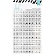 Набор прозрачных наклеек Date - Heidi Swapp Memory Planner Clear Stickers (6 листов), 900 шт