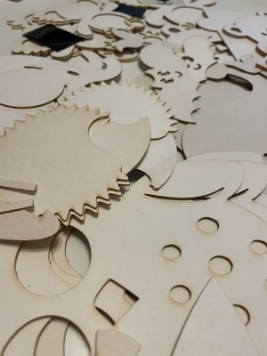 Сет заготовок для тиснения из пивного картона "Для мальчиков"