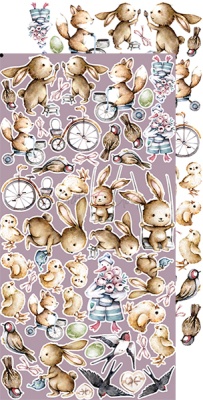1/2 Набора с элементами для вырезания SPRING CHARM  - SPRING 15,5x30,5cm, 250 гр/кв.м, 6 л, от Craft O'Clock