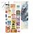 Лист двусторонней бумаги с элементами для вырезания к коллекции "BEAUTIFUL JOURNEY", 15,5 х 30,5 см, 190 г/м2, от ZoJu Design