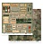 Лист двусторонней бумаги с элементами для вырезания из коллекции  "Армейская жизнь" от "Mr.Painter", PSR-201107-2, 190 г/кв.м, 30.5 x 30.5 см