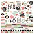 Лист наклеек Cardstock Stickers к коллекции Bloom  от Simple Stories , 30,5х30,5 см