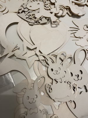 Сет заготовок для тиснения из пивного картона "Для девочек"