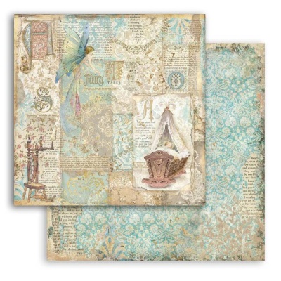 Лист двусторонней бумаги к коллекции Sleeping Beauty, 30,5х30,5 см, от Stamperia, SBB794