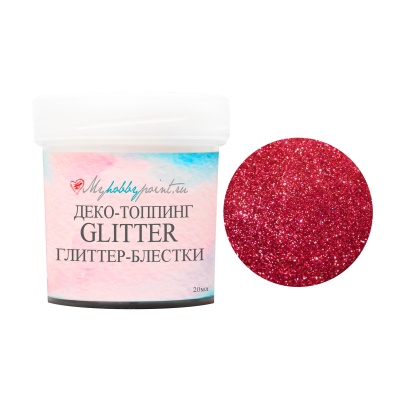 Глиттер-блестки COLOR CRYSTAL SHINE 10МЛ КРАСНЫЙ, от MyHobbyPoint