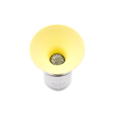 Воронка для сыпучих материалов / Желтая матовая, 1 шт, Яна Седышева