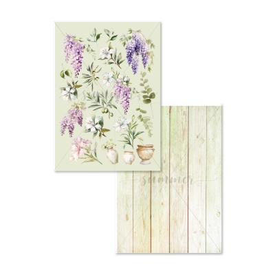 Набор двусторонней бумаги для вырезания "Южный ветер", GoldenScrap, 20 листов (10 лх2 шт), 235г, формат а5, SS12062024-cut