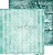Лист двусторонней бумгаи TURQUOISE MOOD - 05, 30,5x30,5cm, 250 гр/кв.м, от Craft O'Clock