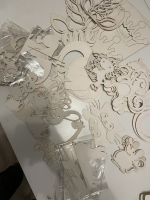 Сет заготовок для тиснения из пивного картона "Для девочек"