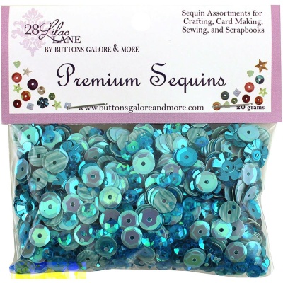 Микс пайеток в пакетике - 20 грамм - 28 Lilac Lane Premium Sequins 20g - Turquoise