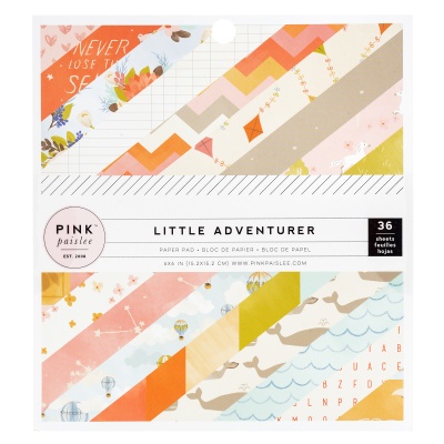 Набор бумаги для скрапбукинга Pink Paislee - Коллекция «Little Adventurer» - 15х15 см - Girl