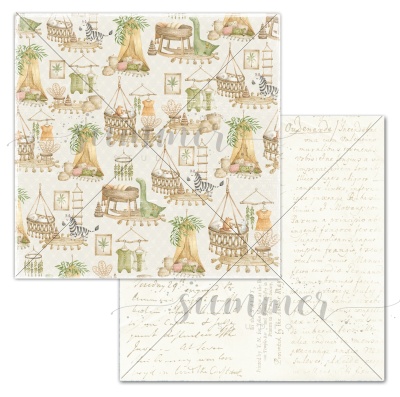 Набор двусторонней бумаги (10 листов + 1 бонус) "The Call of the Jungle" 30,5х30,5 см (190 г/м), от Summer Studio