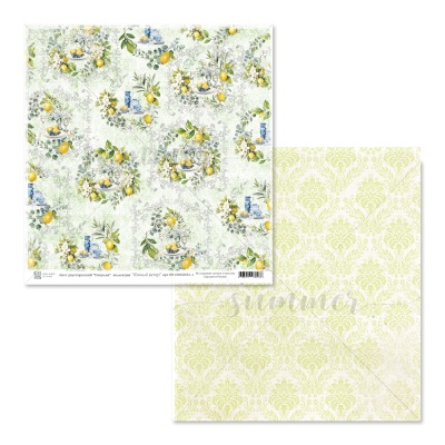 Набор двусторонней бумаги "Южный ветер", Голден Скрап (GoldenScrap), 11 листов (5 лх2 шт+ бонус на обложке), 190гр, 30,5*30,5 см. SS12062024