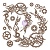 Чипборд Steampunk Wreath Finnabair (13 pcs), от Prima Marketing