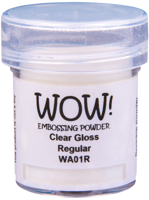 Прозрачная пудра для эмбоссинга "Clear Gloss" от  WOW!, глянцевая, размер обычный