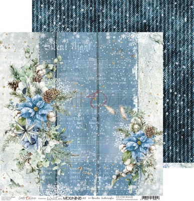 Набор двусторонней бумаги WINTER MORNING 30,5x30,5cm, 250 гр/кв.м, 6 л.+ бонус, от Craft O'Clock