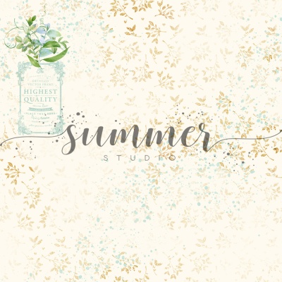 Фоновый набор двусторонней бумаги "The freshness" 20х20 см (190 г/м), от Summer Studio