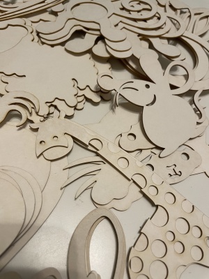 Сет заготовок для тиснения из пивного картона "Для девочек"