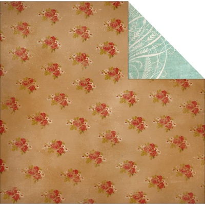 Лист двусторонней бумаги Floral, 30,5х30,5, Glitz Design