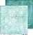 Лист двусторонней бумгаи TURQUOISE MOOD - 02, 30,5x30,5cm, 250 гр/кв.м, от Craft O'Clock