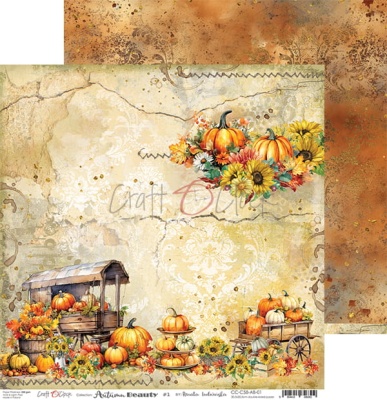 Набор двусторонней бумаги AUTUMN BEAUTY 30,5x30,5cm, 250 гр/кв.м, 6 л.+ бонус, от Craft O'Clock