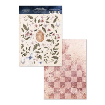 5 шт! Лист двусторонний для вырезания "Волшебный цветник" 190гр, А4, SS20112023-12