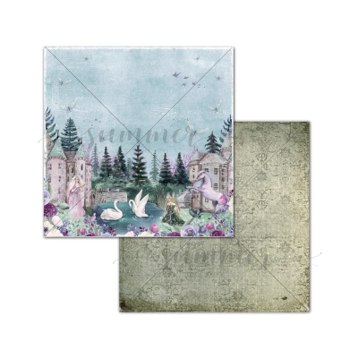 Набор двусторонней бумаги (10 листов + 1 бонус) "Fairy tale" 30,5х30,5 см (250 г/м), от Summer Studio